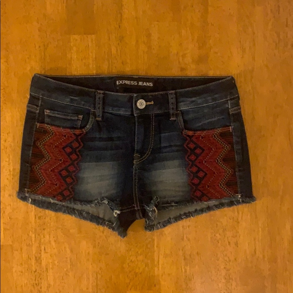 Express jean shorts